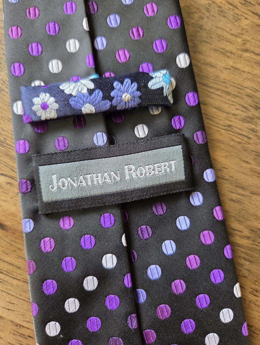 Free With Purchase Jonathan Robert Polka Dot Silk Tie